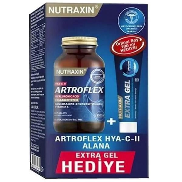 Nutraxin Artroflex HYA CII 90 Tablet Artroflex Jel 100 ML Avantajlı Paket
