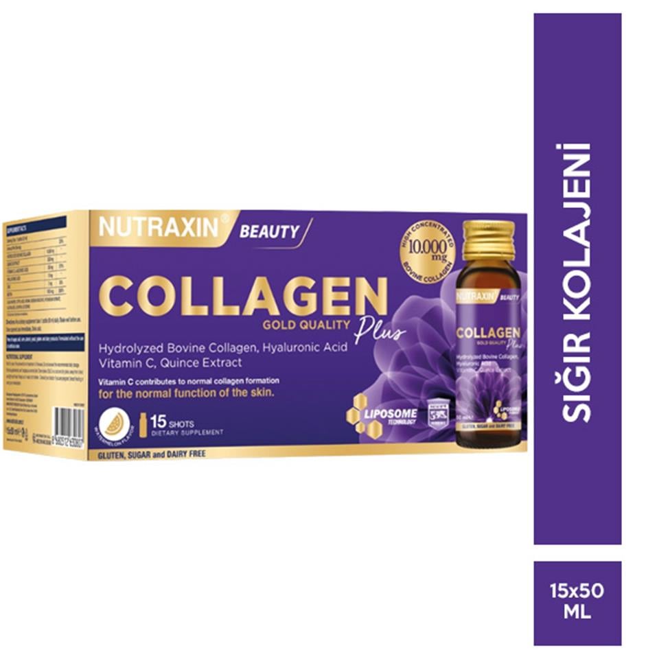 Nutraxin Gold Collagen Plus 15x50 ML Shot Balık Kolajeni