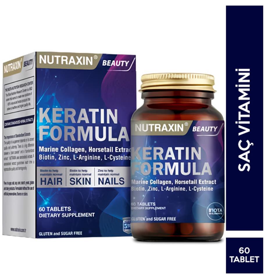 Nutraxin Keratin Formula 60 Tablet Gıda Takviyesi