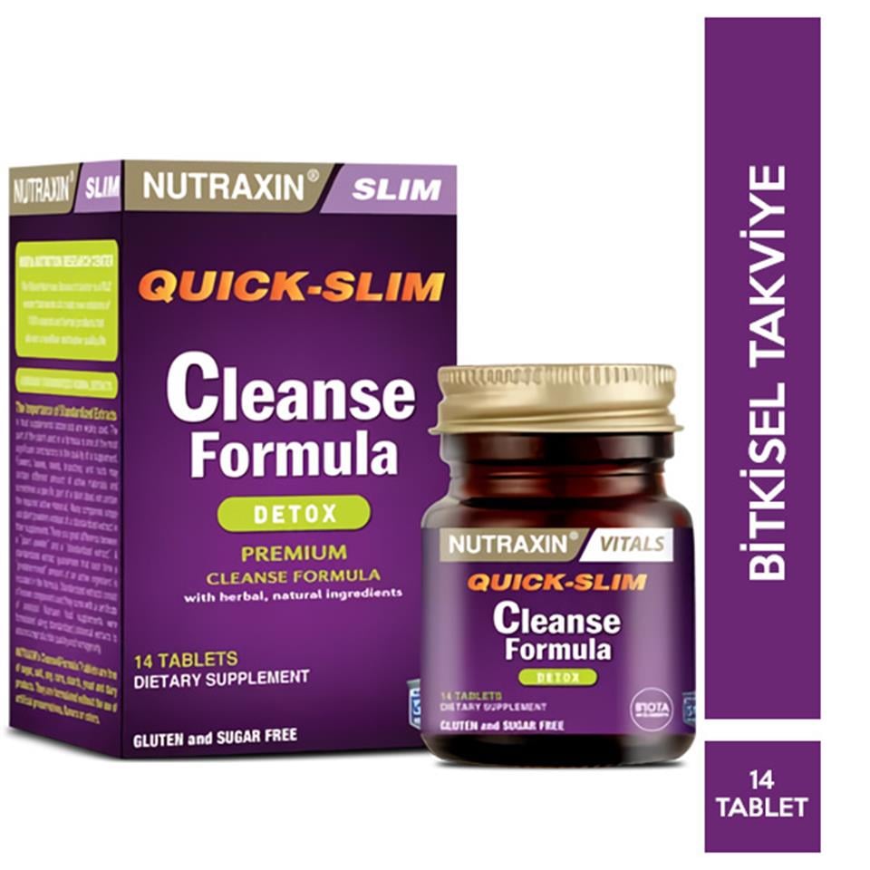Nutraxin Quick Slim Cleanse Formula 7 Detox 14 Tablet