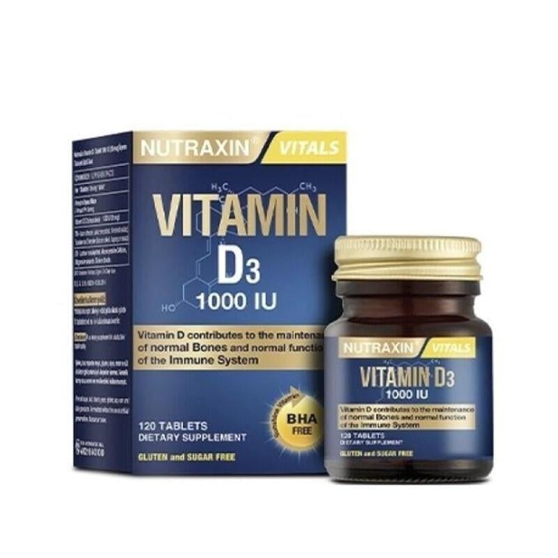 Nutraxin Vitamin D3 1000 IU 120 Tablet