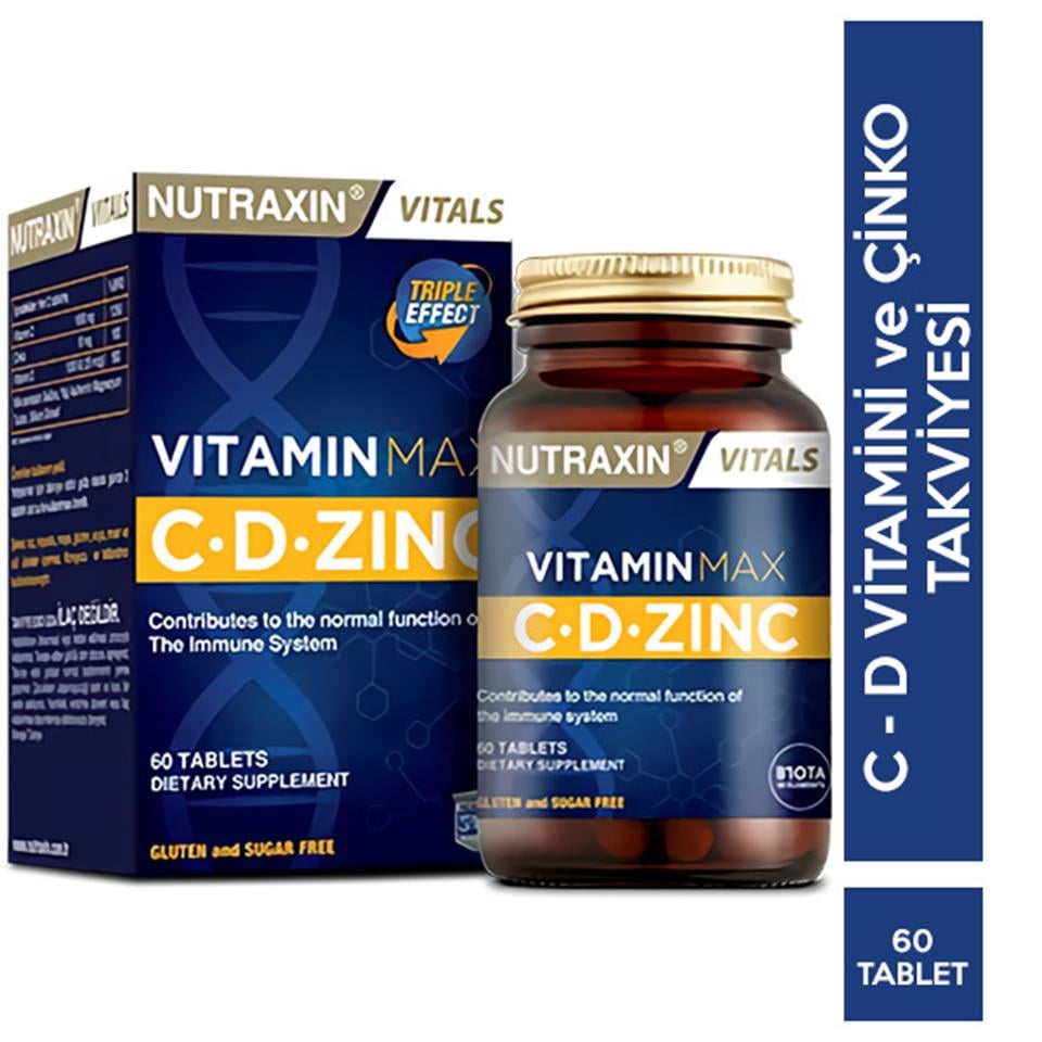 Nutraxin Vitamin Max CD Zınc 60 Tablet