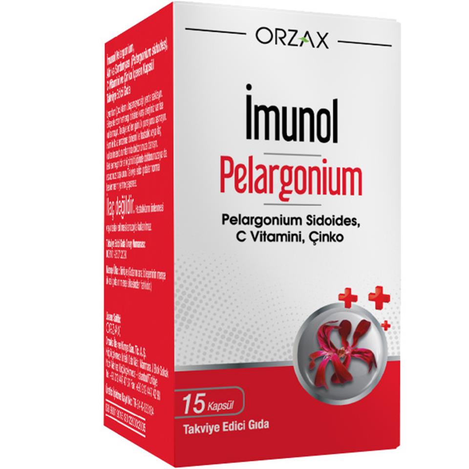 Orzax İmunol Pelargonium 15 Kapsül - Afrika Sardunyası