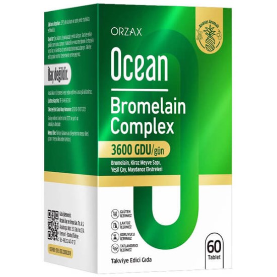 Orzax Ocean Bromelain Complex 60 Tablet
