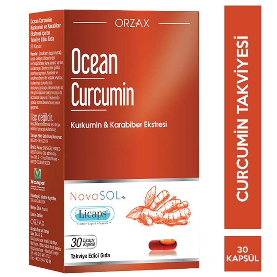 Orzax Ocean Curcumin 30 Kapsül