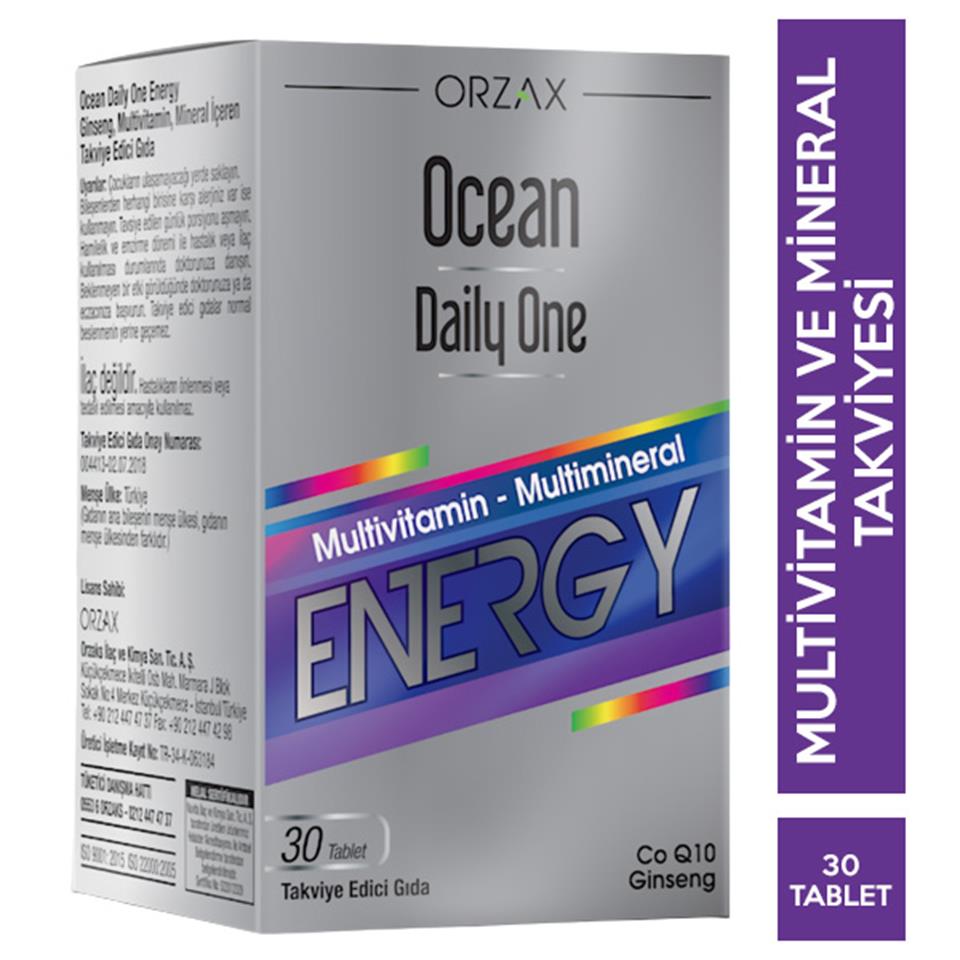Orzax Ocean Daily One Energy 30 Tablet Multivitamin