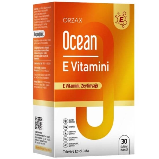 Orzax Ocean E Vitamini 30 Softjel Kapsül