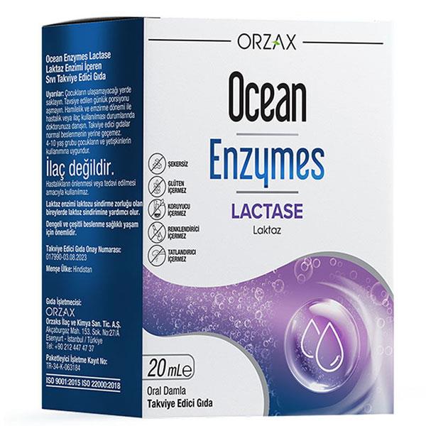 Orzax Ocean Enzymes Lactase Damla 20 ml