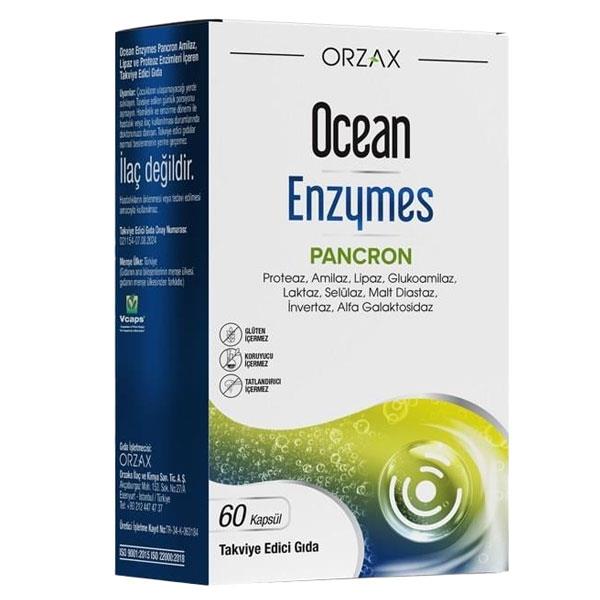 Orzax Ocean Enzymes Pancron 60 Kapsül