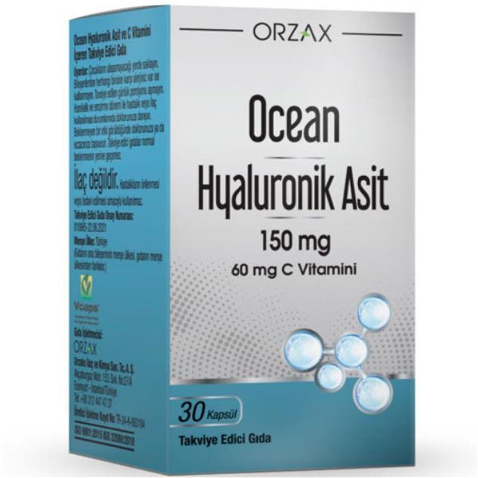 Orzax Ocean Hyaluronik Asit 150 mg 30 Kapsül