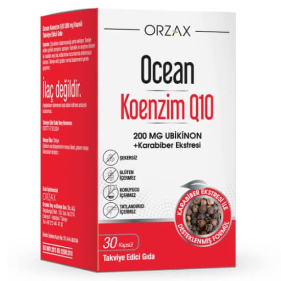 Orzax Ocean Koenzim Q10 200 mg 30 Kapsül