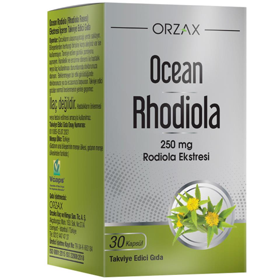 Orzax Ocean Rhodiola 250 mg 30 Kapsül