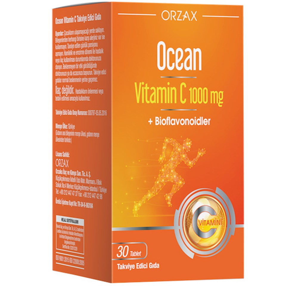 Orzax Ocean Vitamin C 1000 Mg 30 Tablet