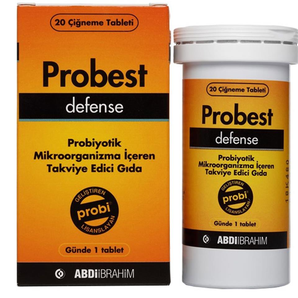 Probest Defense 20 Çiğneme Tablet Probiyotik Takviyesi
