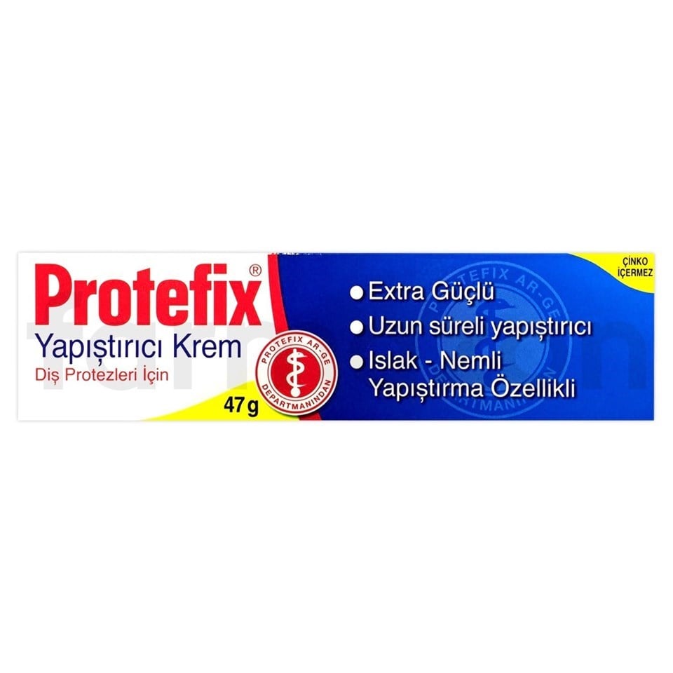 Protefix Diş Protezleri için Extra Güçlü Yapıştırıcı Krem 47 gr