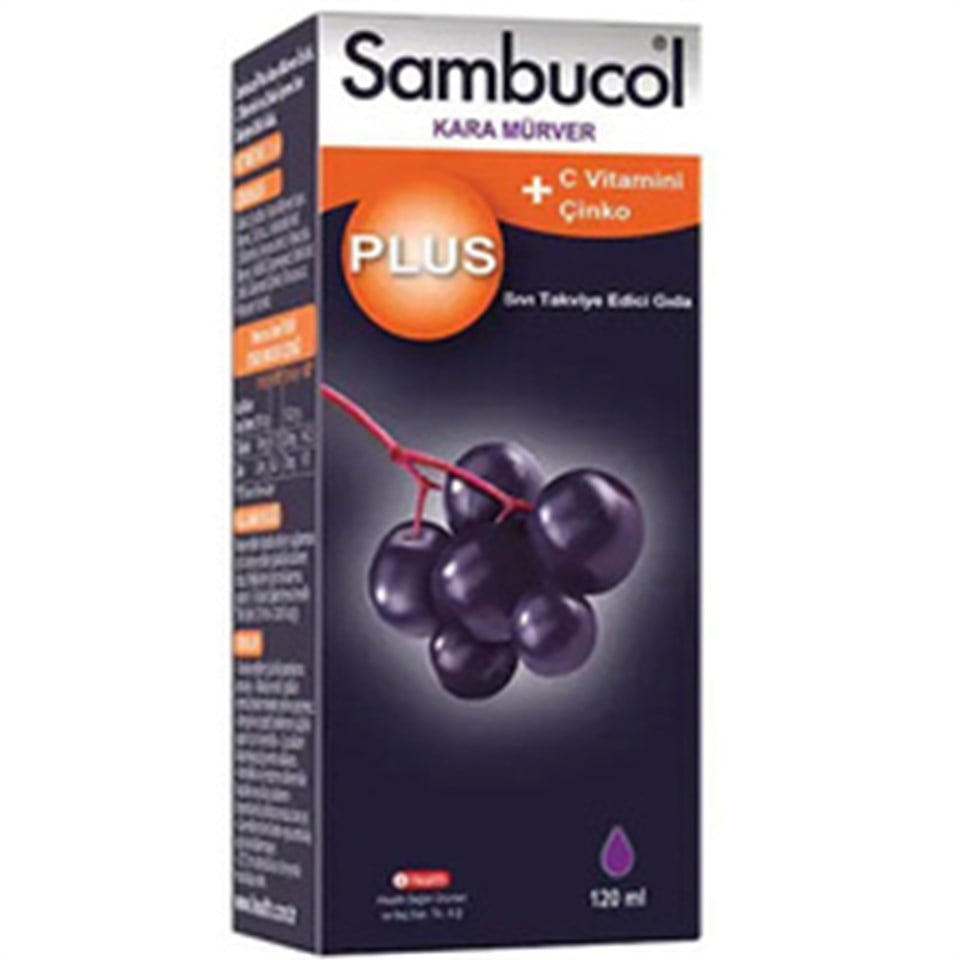 Sambucol Plus Vitamin C Zinc 120 ML C Vitamini ve Çinko Takviyesi