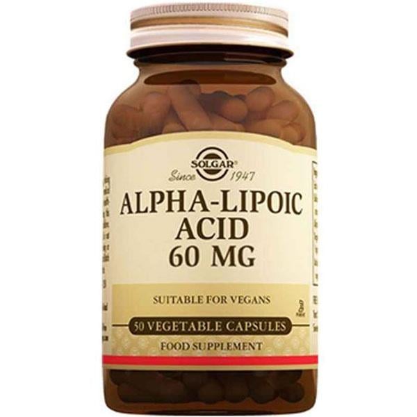 Solgar Alpha Lipoic Acid 60 Mg 30 Kapsül Alfa Lipoik Asit Takviyesi
