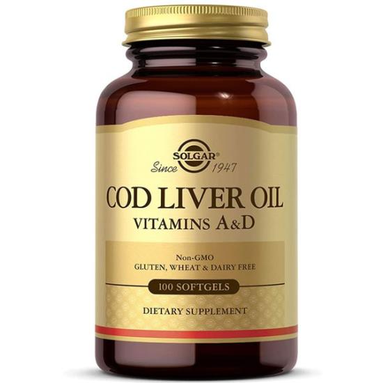 Solgar Cod Liver Oil 100 Yumuşak Kapsül