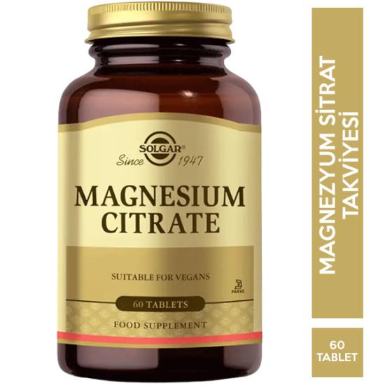 Solgar Magnesium Citrate 200 mg 60 Tablet