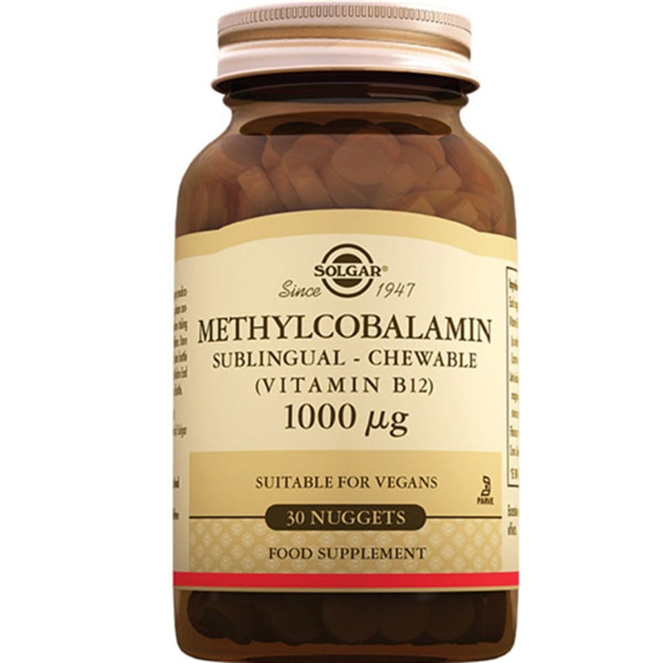 Solgar Methylcobalamin (B12) 1000 Mcg 30 Dilaltı Tableti