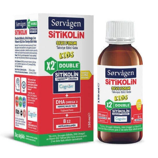 Sorvagen Double Sitikolin Sıvı Form 150 ml