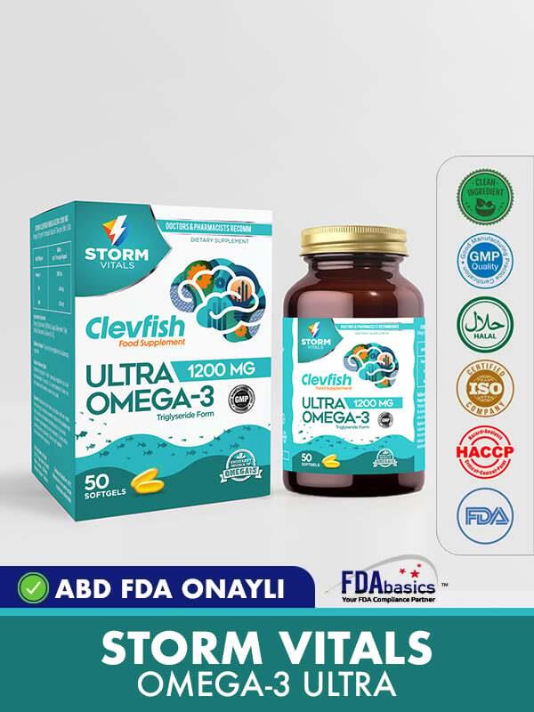 Storm Vitals Clevhish Omega Ultra 1200 50 Softjel Kapsül