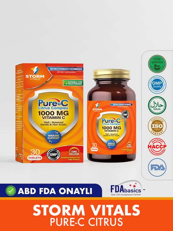 Storm Vitals Pure C Citrus Complex 30 Tablet