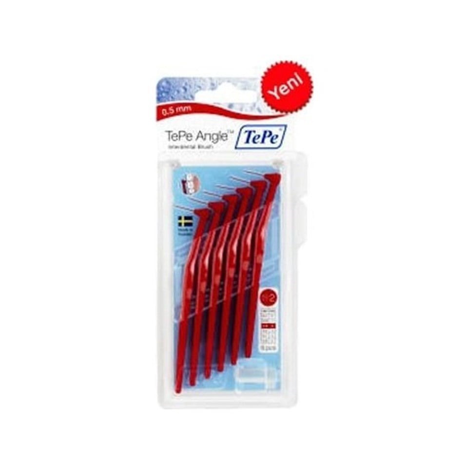 Tepe Angle Arayüz Fırçası Kırmızı 0,5 Mm 6'lı Paket