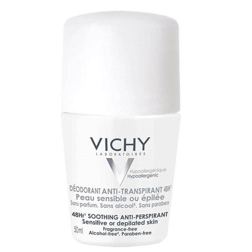 Vichy Deodorant Hassas ve Epilasyon Yapılmış Ciltler için 48 Saat Etkili Roll-On 50 ml