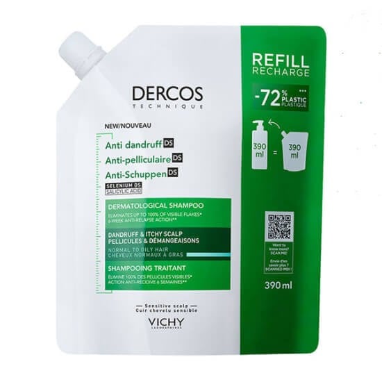 Vichy Dercos Anti Dandruff Kepek Karşıtı Şampuan 500 ml Normal ve Yağlı Saçlar