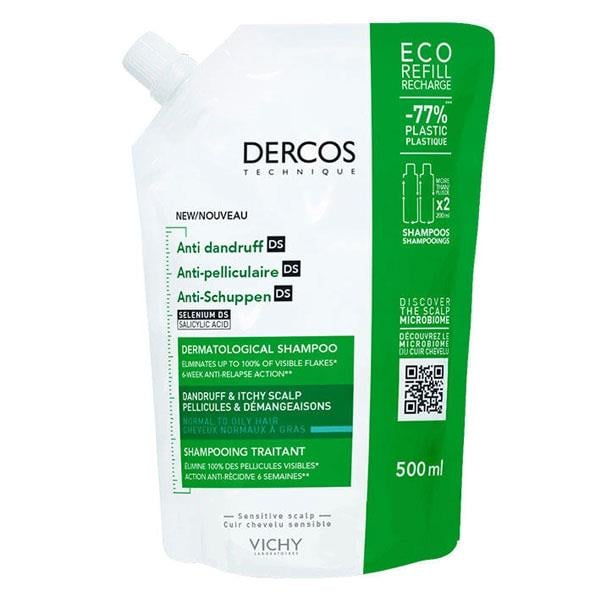 Vichy Dercos Anti Dandruff Kepek Karşıtı Şampuan 500 ml Normal ve Yağlı Saçlar