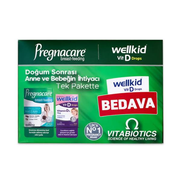 Vitabiotics Pregnacare Breast Feeding 56 Tablet 28 Kapsül ve Wellkid D Drops 30 ml
