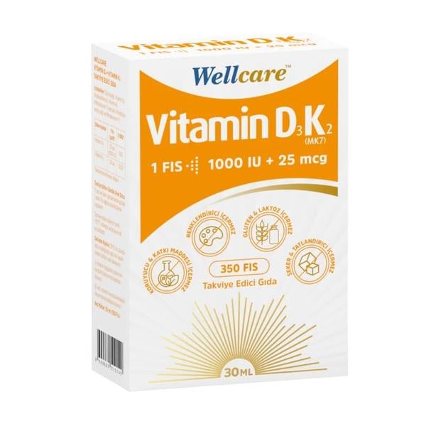 Wellcare Vitamin D3K2 Sprey 12 ML