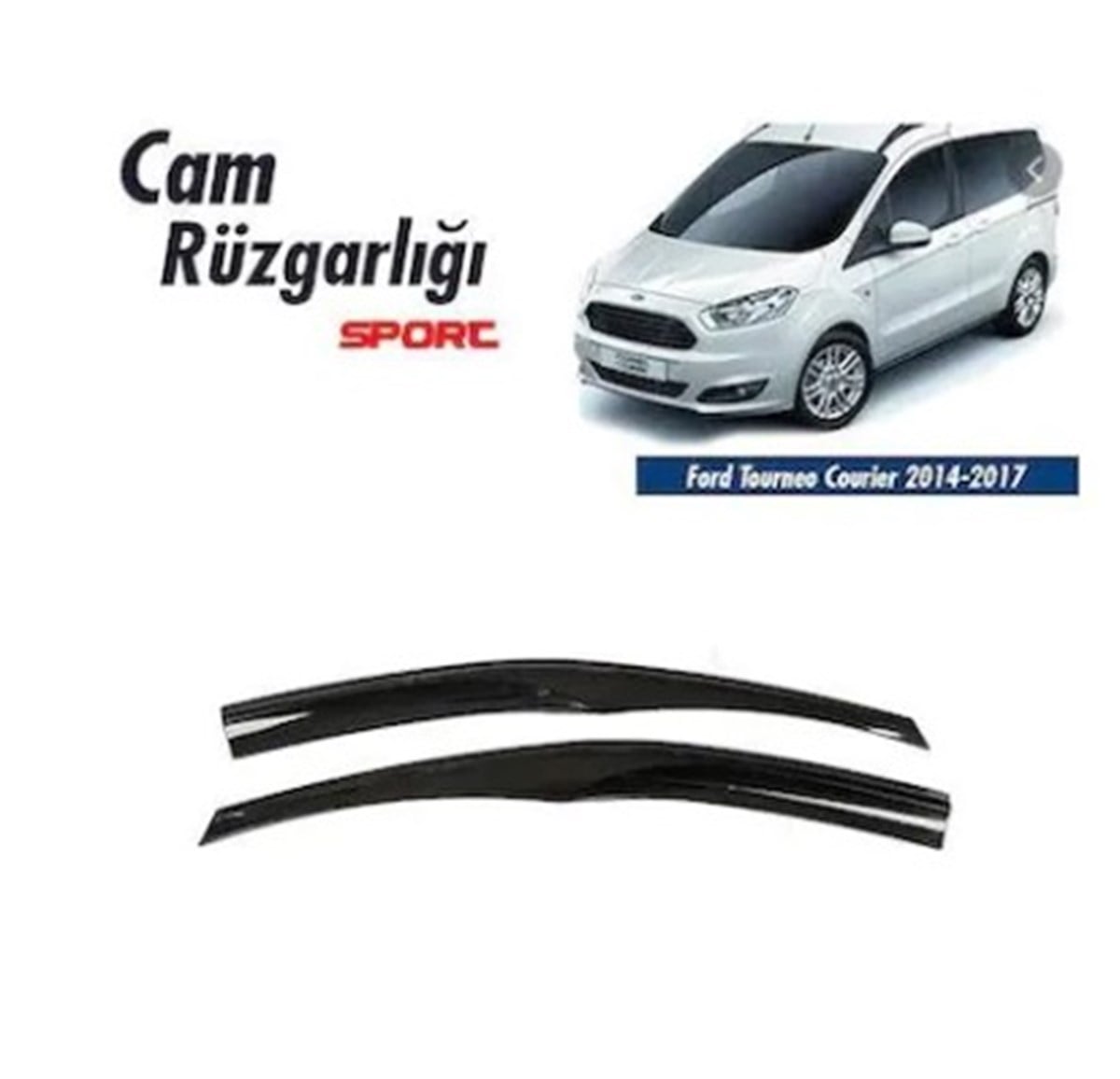 2li Ford Tourneo COURİYER 2014 Mügen Tipi Sport  Stlye SUNPLEX Cam Rüzgarlığı Kod:SPS56