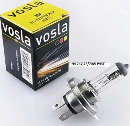 AMPUL H4 24V 75/70W P43T VOSLA VS28892