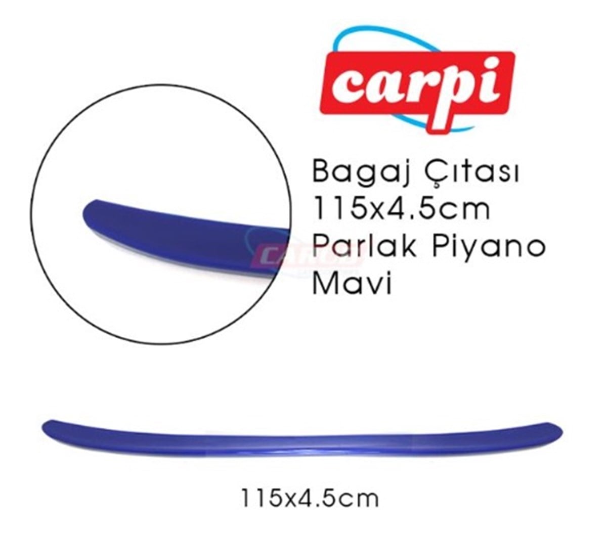 BAGAJ ÇITASI PARLAK BOYALI MAVİ 115CMX4,5CM  2790159
