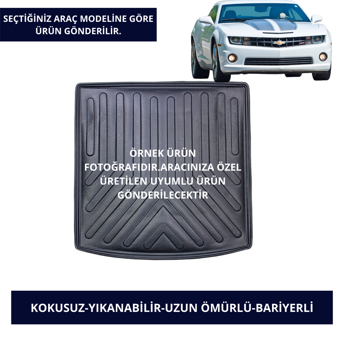 Bagaj Havuzu Modelleri Chevrolet Araçlar- Siyah Renk