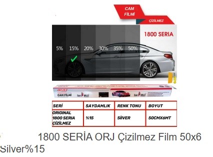 CAM FİLMİ 50CMX6M ÇİZİLMEZ AYNALI KOD:1204401-1236416