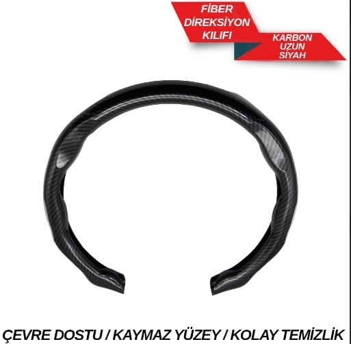 CARUB Fiber Karbon Direksiyon Kılıfı UZUN 1850120