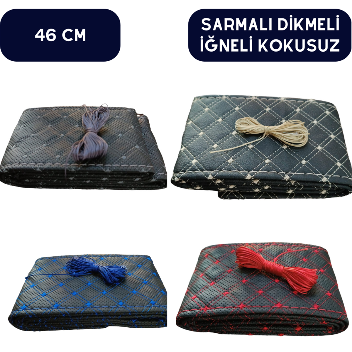 DİREKSİYON KILIFI 46CM NAKIŞLI DİKMELİ İĞNELİ RENK ÇEŞİTLERİ KOD:1618