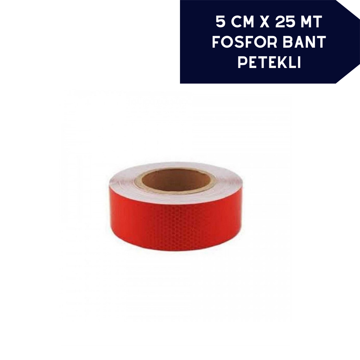 Fosfor Bant Petekli Kırmızı 5cmx25m Kod:2407502
