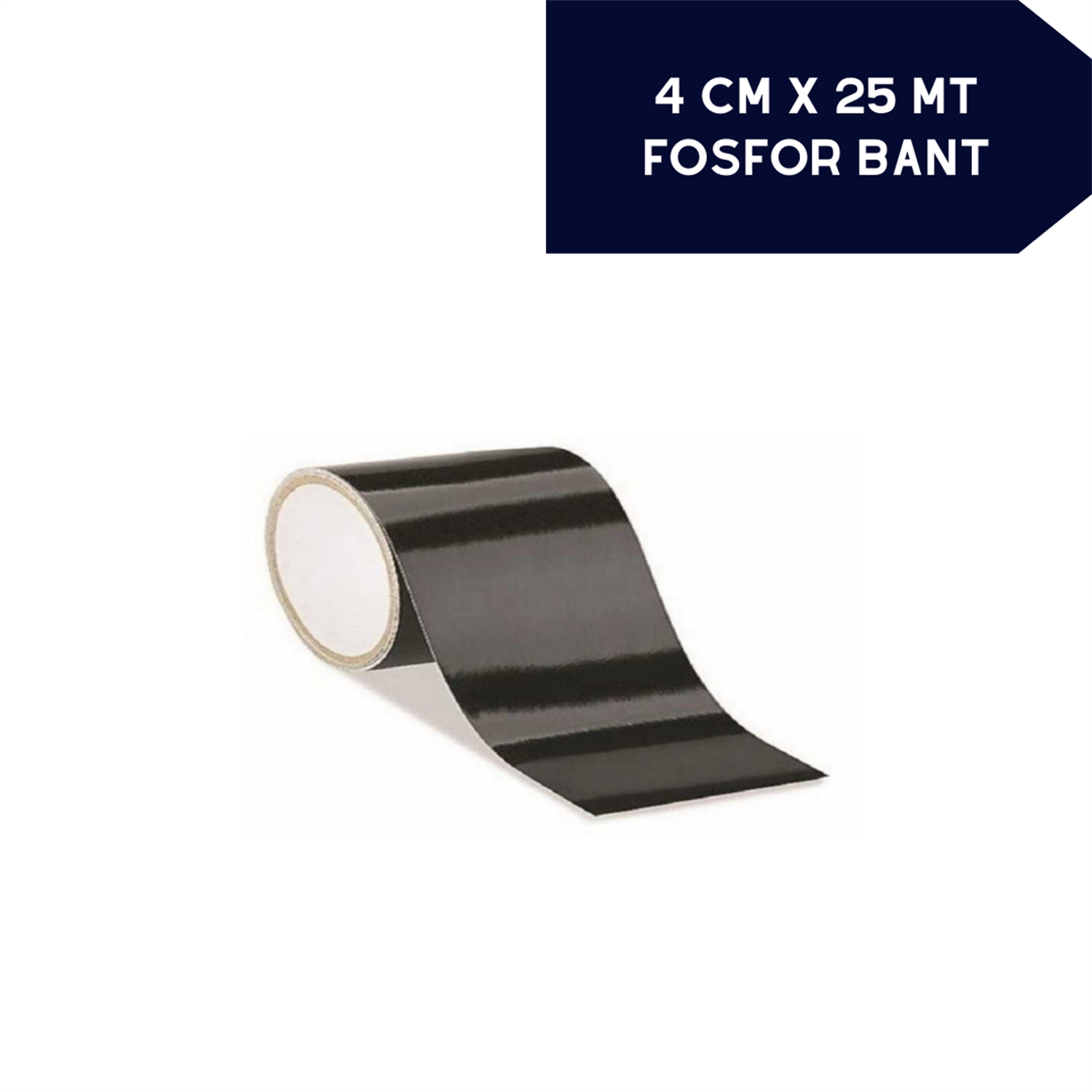 Fosfor Bant Siyah 4cmx25m Kod:2405307