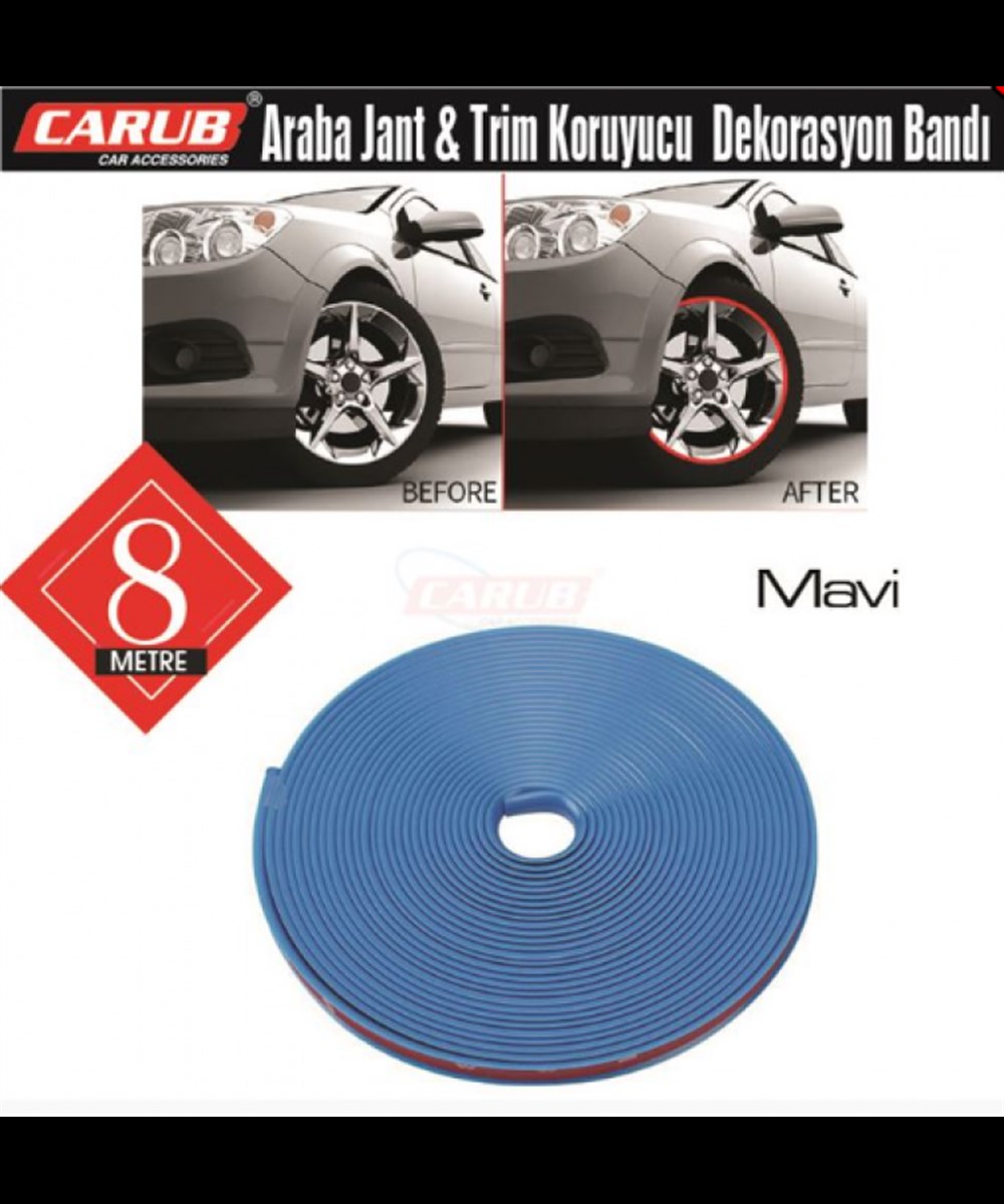 Jant Şeri̇ti Kenarı Fi̇ti̇l  8mt Mavi̇  4322102