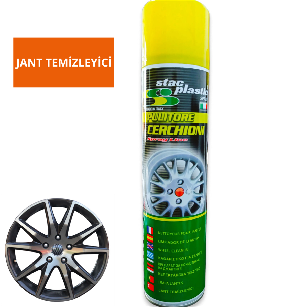 Jant Temizleyici Sprey 400 ml Stac Plastic Kod:0900701