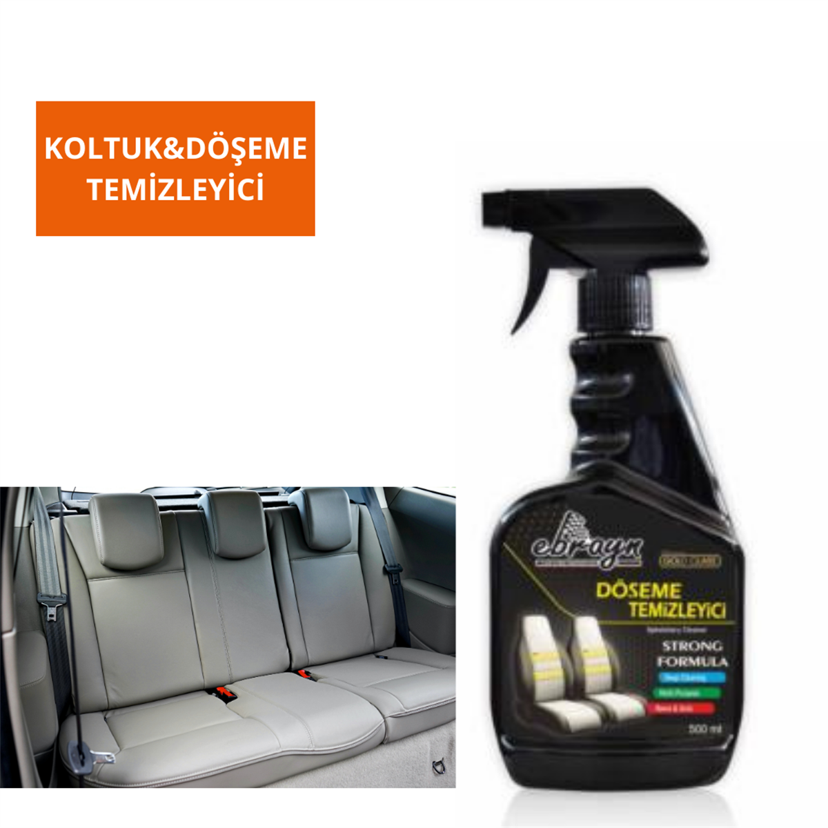 Koltuk ve Döşeme Temizleyici 500 ml Kod:EBR3017 