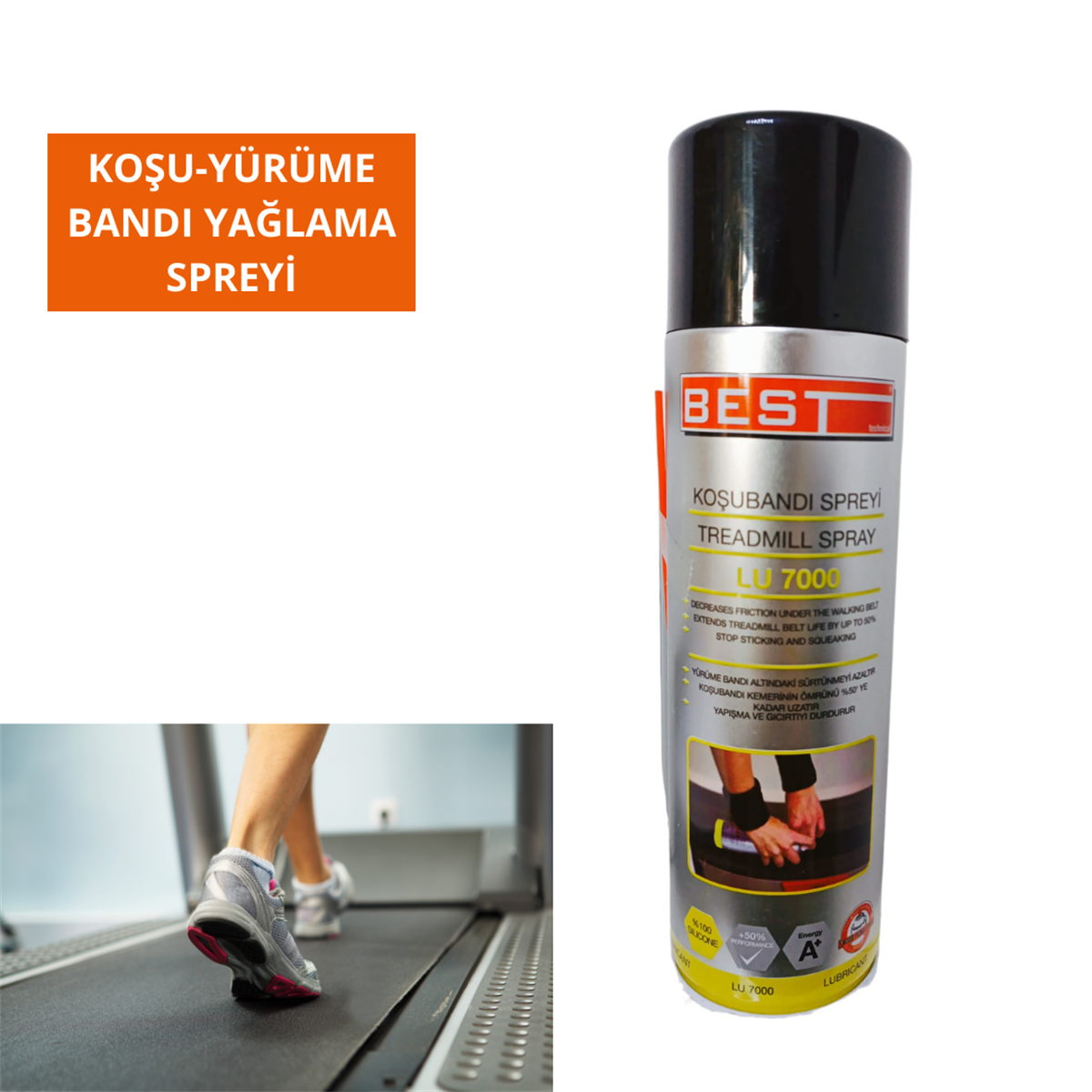 Koşu Bandı Yağlayıcı Sprey Kod:LU7000