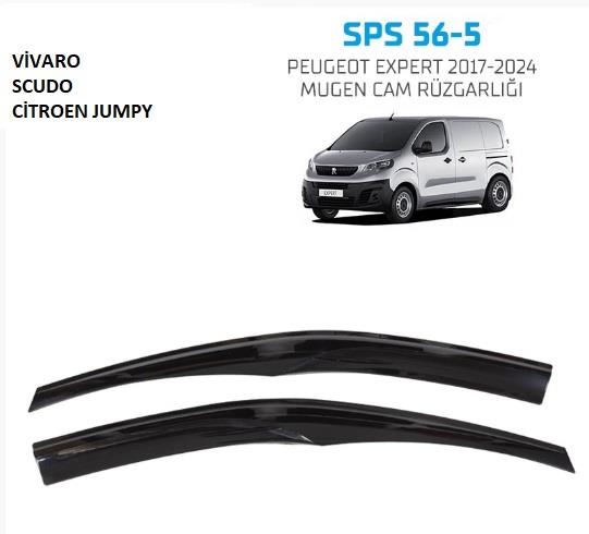 PEUGEOT EXPERT 2017-2024 MUGEN CAM RÜZGARLIĞI 2 PARÇA  SP-S-56-5