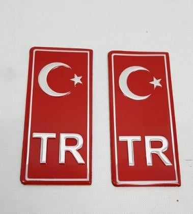 PLAKALIK TR PARLAK PLEKSİ 2'Lİ 10CMX4CM TAKIM KOD:TR