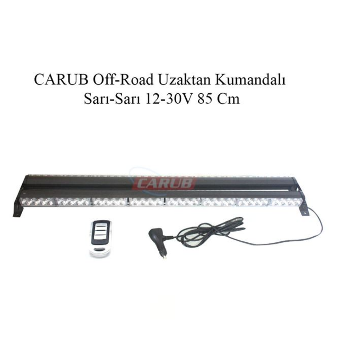 PROJEKTÖR OFF-ROAD 12-30V UZAKTAN KUMANDALI 85CM SARI KOD:4203290