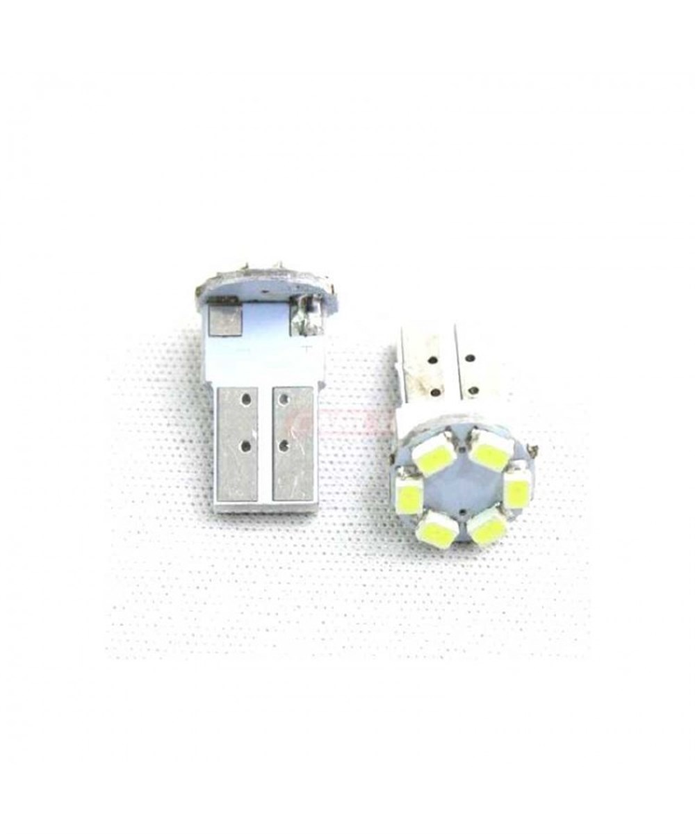 T10 Park Ledi Beyaz 12v 6 Ledli Takım (2 adet) Kod:0400207